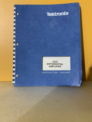 Tektronix 070-0931-00 7A22 Differential Amplifier Instruction Manual