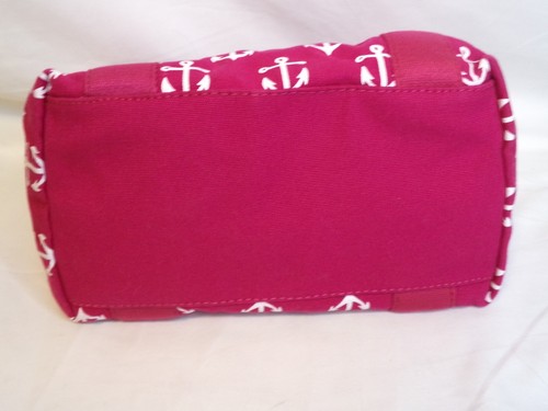 Tommy Hilfiger borsa a mano in tela rosa caldo bianca ancoraggio borsa da spiaggia - Foto 8 di 13