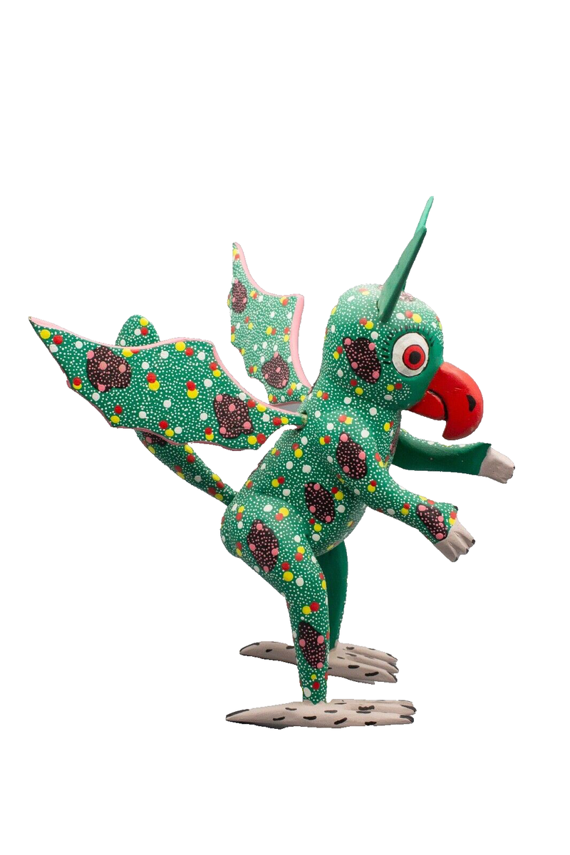 Mythical Creature Wood Carved large 1 foot Oaxacan Alebrije Pedro