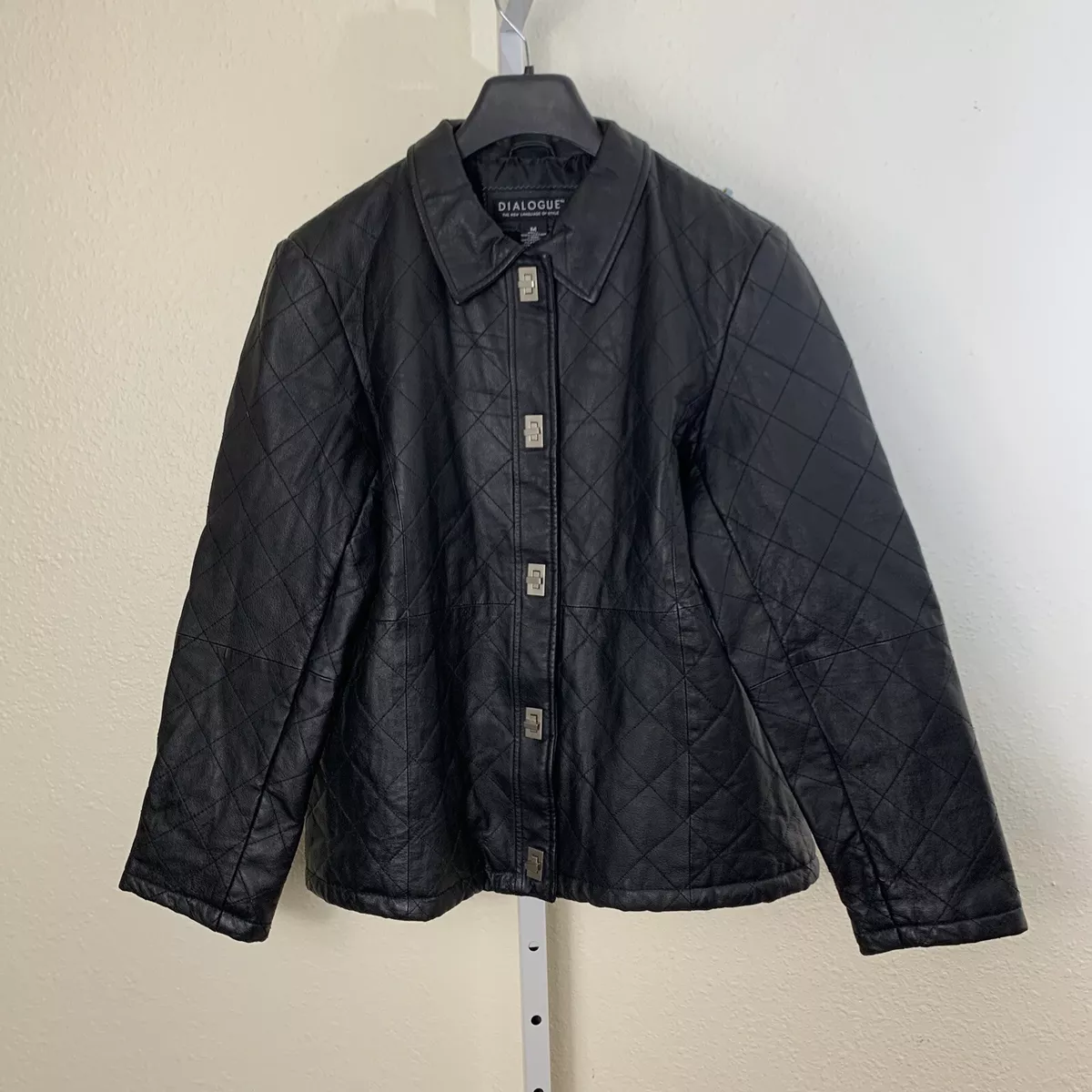 Dialogue top leather jacket
