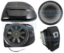 12V LOW PROFILE POWERED MOTORISED ROOF FAN AIR VENT EXTRACTOR MOTORHOME DOG VAN