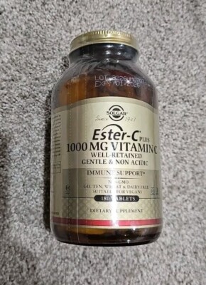 Solgar Ester-C Plus 1000 mg Vitamin C (Ester-C Ascorbate Complex) 180 Tablets