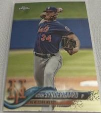 2018 Topps Chrome Baseball Noah Syndergaard New York Mets base card #99
