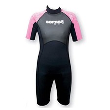 SOPRAS SUB ISIDA WOMENS 3MM SHORTY WETSUIT FOR SCUBA DIVING OR SURFING Pink/BK