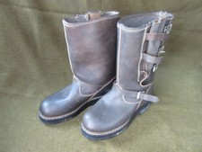 True VTG Biker Buckle Boots Engineer Boots Mad Max Steampunk Hand Made BR 41 C