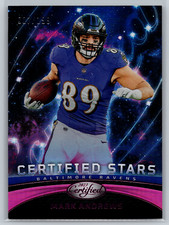Mark Andrews 2023 Panini Certified Stars Mirror Pink /199 CS-6 Baltimore Ravens