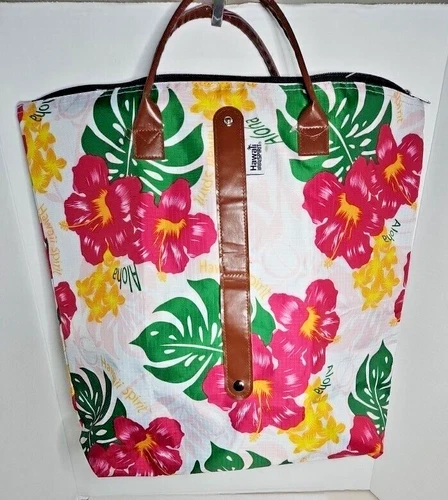 Hawaii Spirit Women's Foldable Travel Tote Bag NC3 Multicolor Hawaii Print OS
