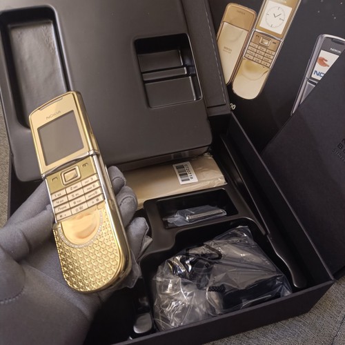 LUXURY Nokia 8800 Sirocco Gold Diamonds Edition 8800d Unlocked 2G GSM Cell Phone - Afbeelding 7 van 22