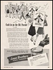 1946 Lowe Brothers Dayton Ohio Style Tested Paints & Varnishes Vintage Print Ad
