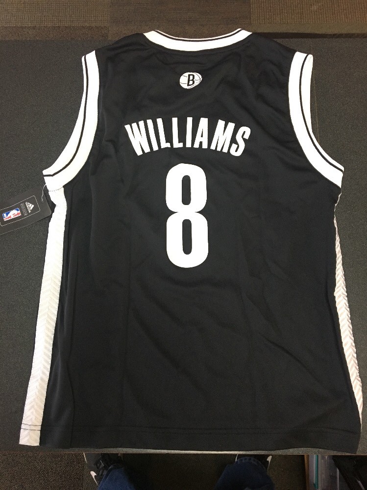 Deron Williams Brooklyn Nets Youth Size M Black NBA Replica