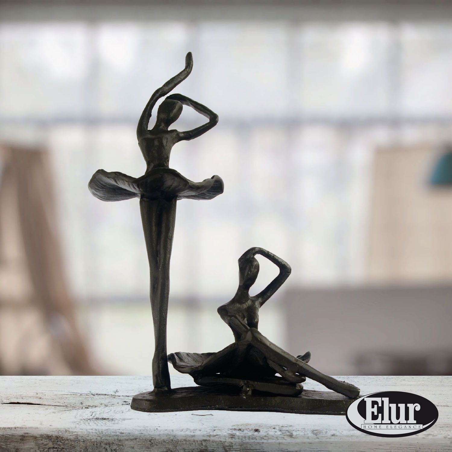 Christina BALLET PAIR Iron Figurine 21cm - Image 2