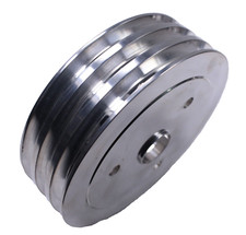 Aluminum Triple 3 Groove Sbc Small Block Chevy 350 Crankshaft Crank Pulley Swp Aluminum Triple 3 Groove Sbc Small Block Chevy 350 Crankshaft Crank Pulley Swp