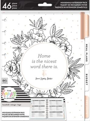 me & my BIG ideas Home Extension Pack - The Happy Planner 7'' x 9.25'', Multi 