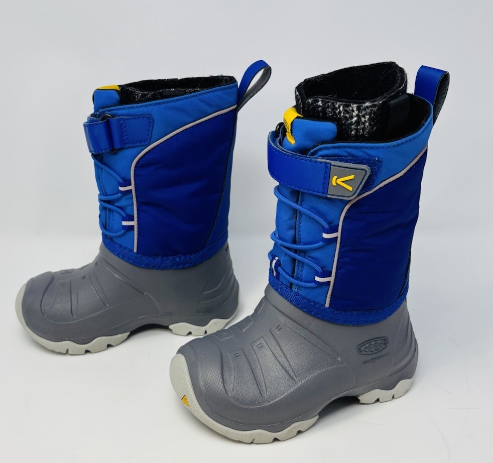 Stivali KEEN Lumi II bambino taglia 8 blu grigio invernali neve impermeabili outdoor 1021970