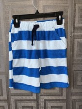 EPIC THREADS Boys Solid Terry Cloth Shorts Blue Striped Size 6