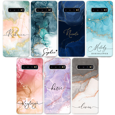 Personalisierte Handyhülle Marmor Silikon Cover für Samsung S8 Plus S9 S10 S20 S21