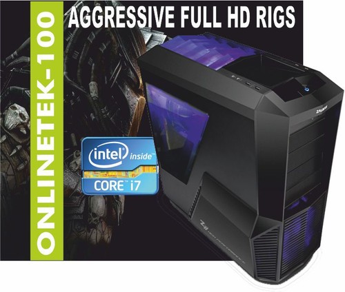 Z97X Intel i7 4790K 240GB SSD+2TB 16GB 970 GTX Windows7 OR 10 Gaming Pc Computer