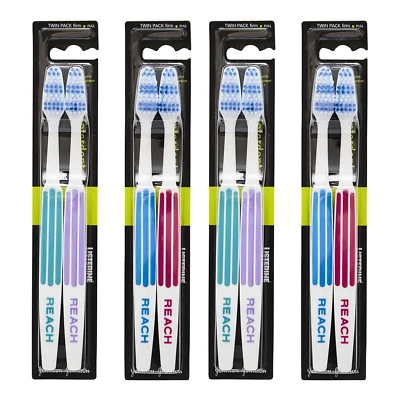 Reach Interdental Zahnbürste fester Kopf Doppelpack (4er Pack)