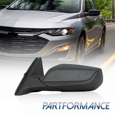 Mirror For 2016-2022 Chevrolet Malibu Driver Side Left Lh Power Textured Black
