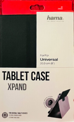 Hama Tablet-Case ''Xpand'' für Tablets bis 20,3 cm (8''), Schwarz NEU + OVP
