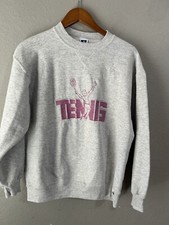 Vintage 90 s Russell Athletic Women s Tennis Sweatshirt Size XL