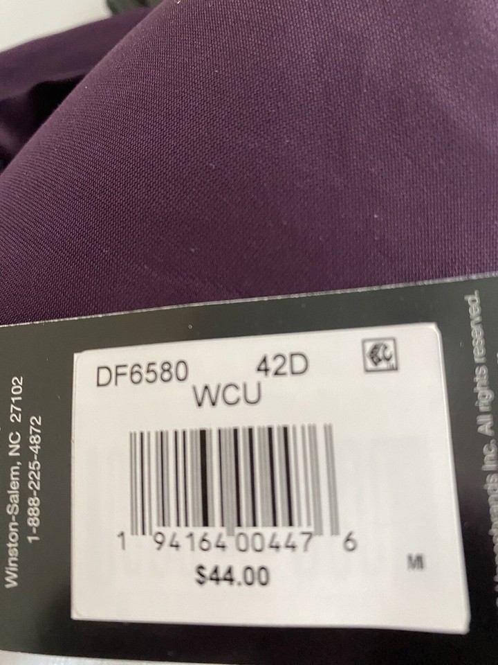 NWT BALi Underwire Lace Convertible Back Cushioned Cups DF6580 Purple