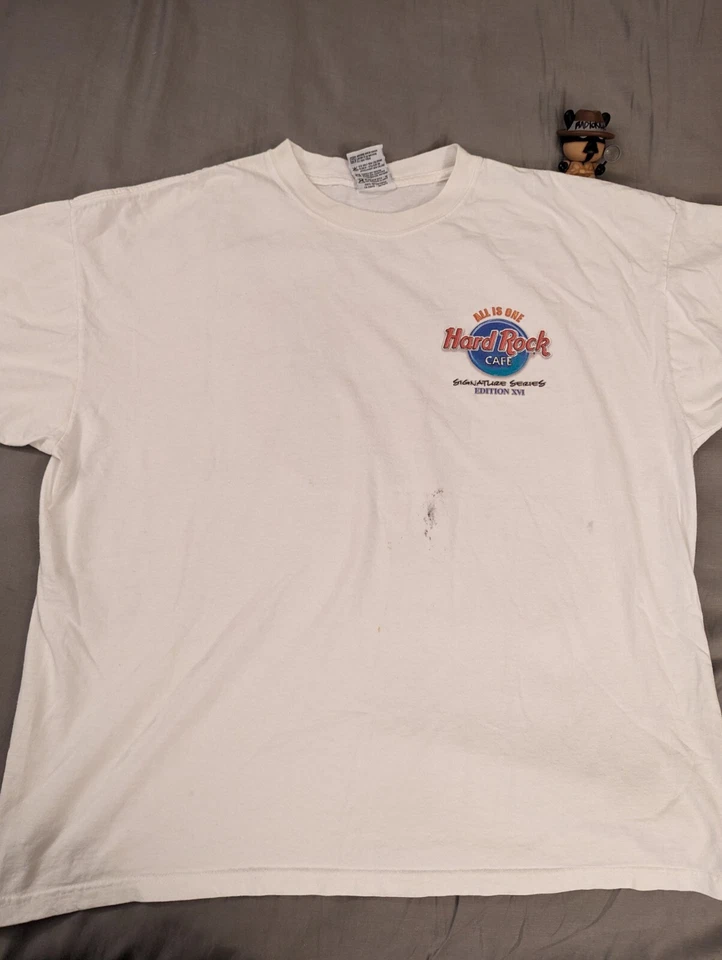 Hard Rock Cafe XXL Shirt Carlos Santana "Save The Planet" Signature Series XV - Image 3 of 4