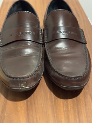 LOUIS VUITTON dark brown logo men