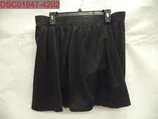 Trimshaper Plus Women Black Tummy Control Skirted Swim Bottoms 20W 754509473260