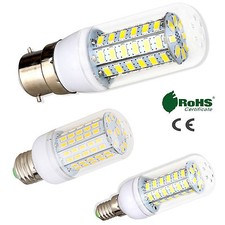 New Bright E27 E14 GU10 G9 B22 Bayonet 5730 SMD LED Corn Bulb Light 220V 240V