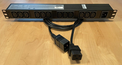 APC Rack PDU AP9565 1U 1PH 3.7kW 230V 16A x12 C13 + 2,5m. C20 Cable