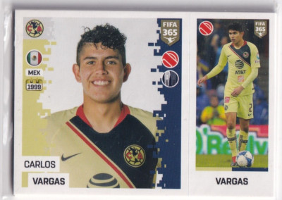 Panini Fifa 365 2019 Sticker Nr. 369 Carlos Vargas (Club América)