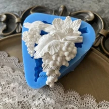 Grape & Vine Leaves Silicone Mold Sugar Craft Cake Fondant Chocolate Mould