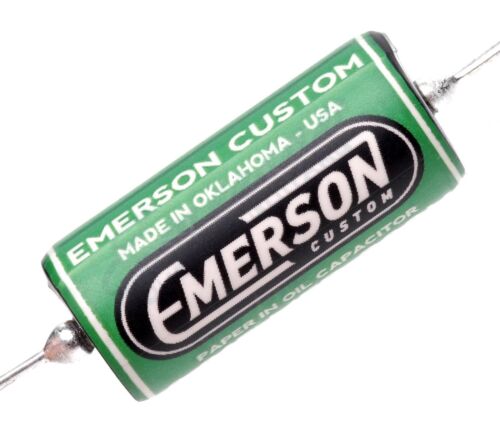 Emerson Custom .015 300v Paper In Oil Tone Capacitor Green electric guitar - Afbeelding 1 van 4