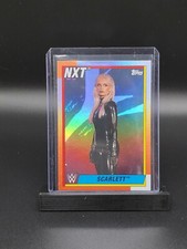 2021 Topps Heritage WWE Scarlett Rainbow Foil Parallel #92 NXT