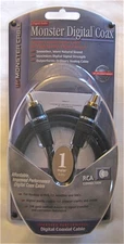 🎁 Monster Cable Digital Coax 1m/3.3ft 🆕 Audio SDC-1m Coaxial INTERCONNECT 🎁