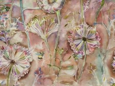 MADE TO ORDER LAMPSHADE VOYAGE LANGDALE FABRIC FLOWERS BEES RUSSET PINK