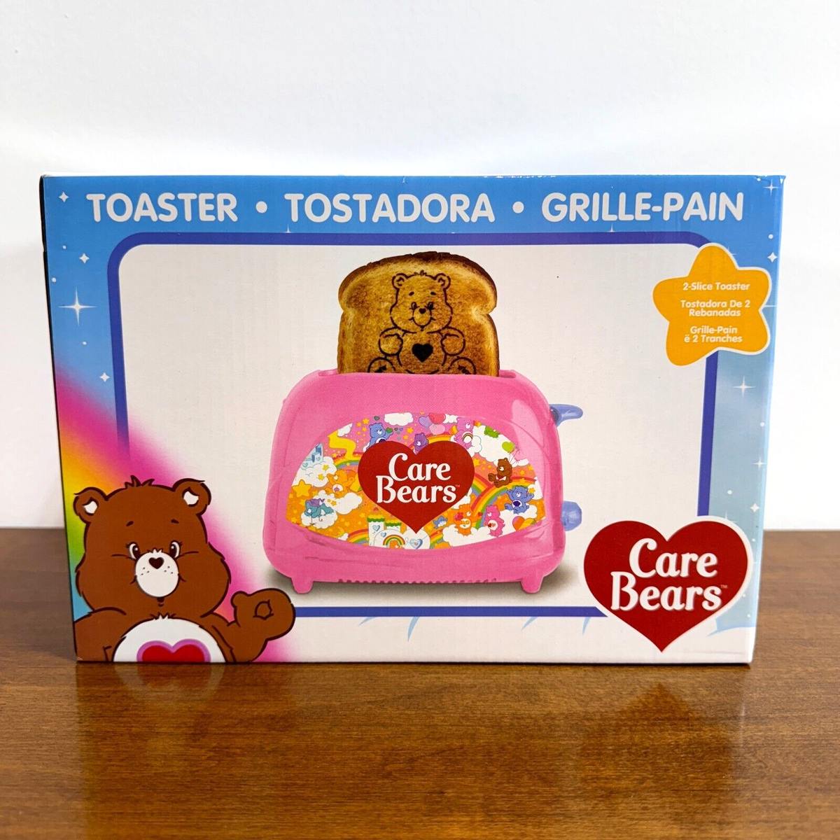 Care Bears Toaster Tenderheart Pink Makes Bear Stamped Toast | eBay