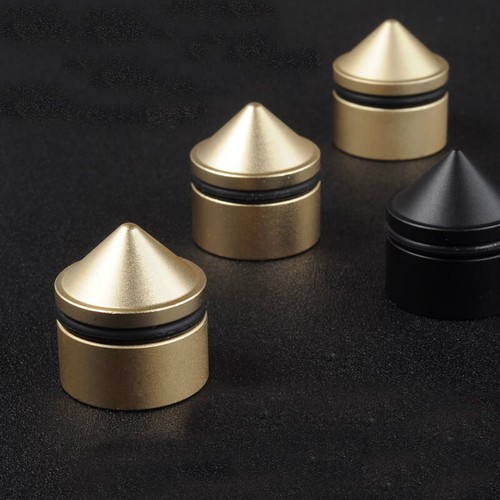 4pcs 33mm Aluminium Alloy Speaker Spike Pad Shockproof Stand Isolation Feet Base - Picture 2 of 10