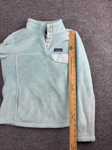 Patagonia Re-Tool Snap-T Pullover Jacket Women's Small Light Blue Fleece - Picture 5 of 9