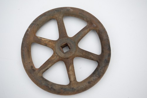 Fairbanks 9" Valve Wheel (UE1/JSF6) Water Main Diverter 6 Spoke 4A Crank - Picture 5 of 9