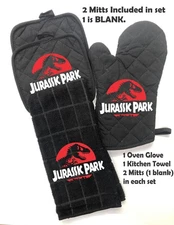 Jurassic Park  Black Pot holder set of 4