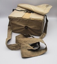 WW2 British Home Front / ARP Bag, Straps & Box ONLY - Good Order - Initialled