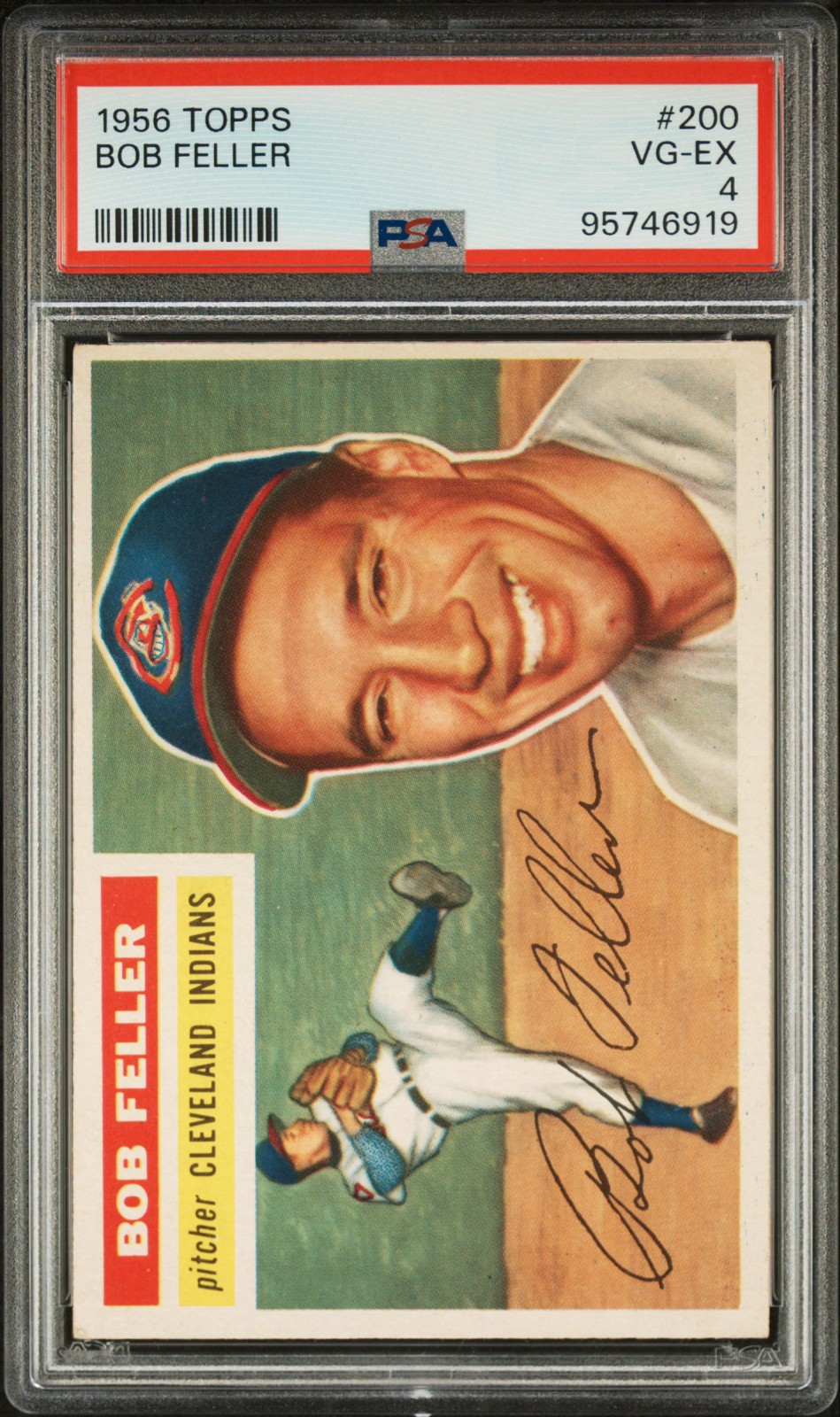 1956 Topps - Bob Feller #200 PSA 4