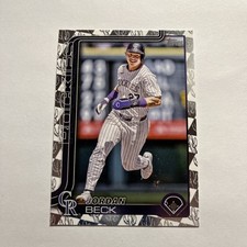 2025 Topps Series 1 Jordan Beck Spring Training Cactus Foil #139 Rockies