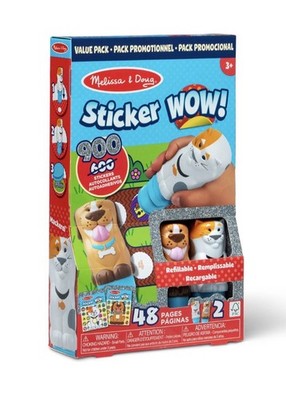 Melissa & Doug Sticker WOW Value Pack 900 Stickers! Mocha The Dog, Mackerel Cat
