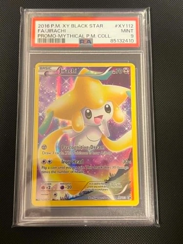 2016 XY BLACK STAR PROMO MYTHICAL POKEMON COLL FULL ART/JIRACHI PSA 9 #XY112