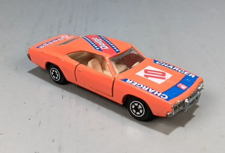 Vintage 1981 Yatming #1081 Orange 69 Dodge Charger 1/64 Diecast #10 VHTF - Image 2 of 4