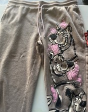 Scooby Doo Women's Mahogany Cotton Blend Jogger Pants Cartoon Graphic Drawstring