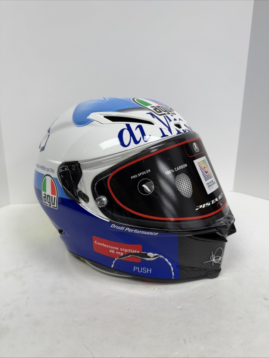 AGV Pista GP RR Rossi Misano 2020 Helmet Blue/White/Black XL